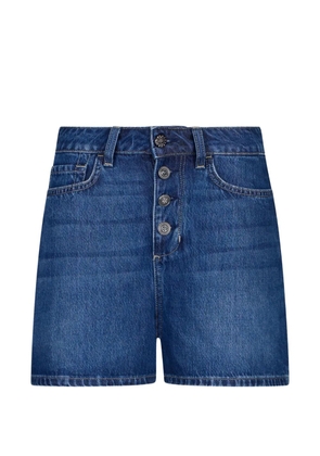 LIU JO buttoned cotton shorts - Blue