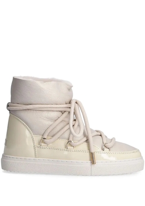 Inuikii leather lace-up boots - White