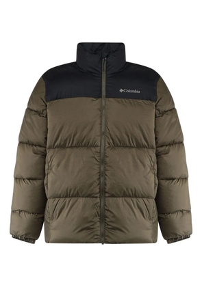 Columbia logo print padded jacket - Green