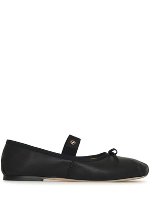 ANINE BING Jolie leather ballerina shoes - Black