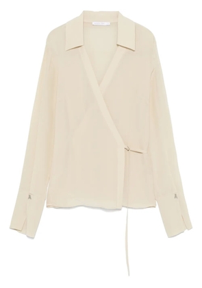 Patrizia Pepe wrap blouse - Neutrals