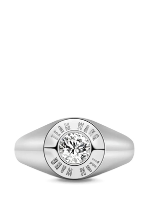 TEAM WANG design The Original 1 logo-engraved ring - Silver