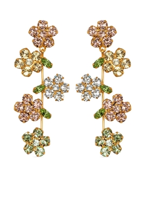 Jennifer Behr 18kt gold plated Verity crystal drop earrings