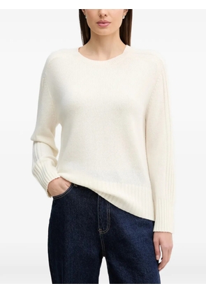 Benetton ribbed cashmere sweater - White