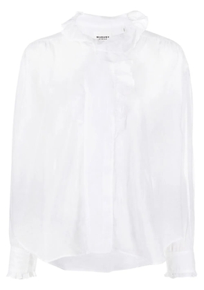 MARANT ÉTOILE Pamias ruffled blouse - White