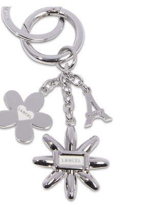 Lancel Champ de Mars logo-engraved keyring - Silver