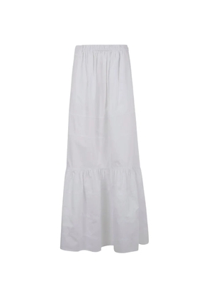 Mantu ruffled maxi skirt - White