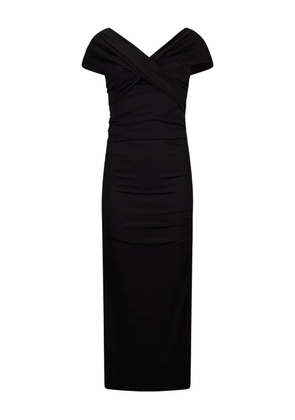 LIU JO draped V-neck dress - Black
