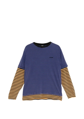 We11done striped T-shirt - Purple