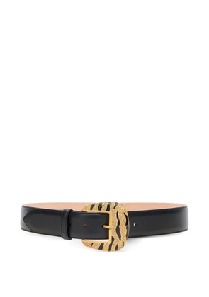 Roberto Cavalli zebra-print crystal-embellished belt - Black
