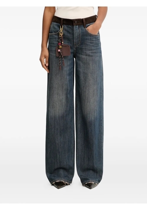 Miss Sixty patchwork straight-leg jeans - Blue