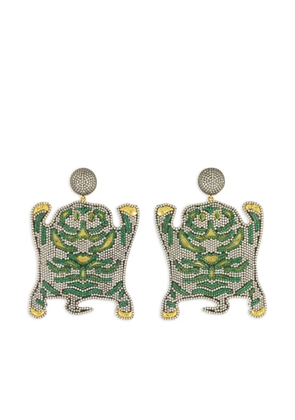 Begüm Khan Bengal tiger-shaped earrings - Gold