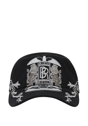 BIRTH OF ROYAL CHILD lion-emblem baseball cap - Black