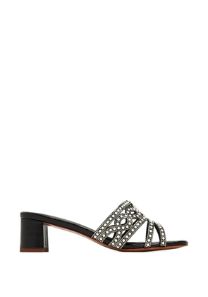 NICOLI Benat embellished block heel sandals - Black