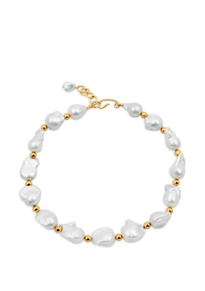 Bohéme pearl choker - Gold
