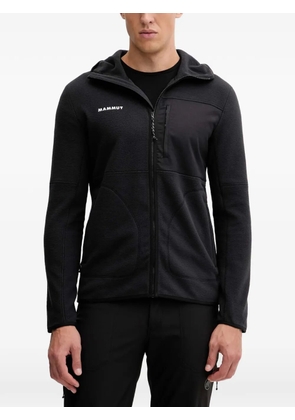 Mammut logo-print hoodie - Black