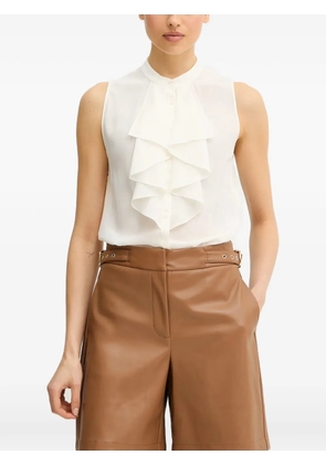 LUISA SPAGNOLI Burrata ruffled shirt - Neutrals