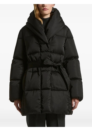 Peserico belted padded coat - Black