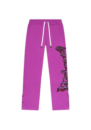 GODSPEED logo plaid track pants - Pink