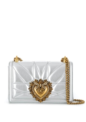 Dolce & Gabbana medium Devotion quilted crossbody bag - Silver