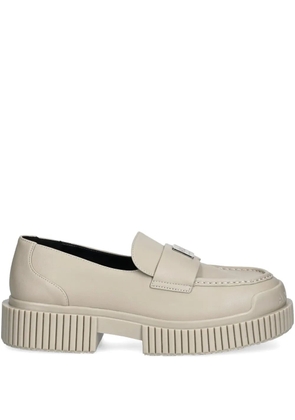 Armani Exchange chunky-sole loafers - Neutrals