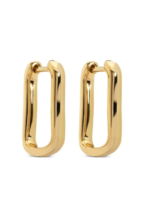 Monica Vinader recycled 18K gold vermeil Alta capture huggie earrings