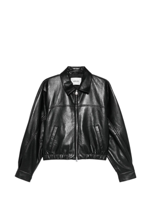 AGOLDE Dixon Cocoon zip bomber jacket - Black