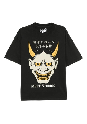 Melt graphic-print T-shirt - Black