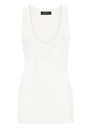 Fabiana Filippi fine-ribbed tank top - White