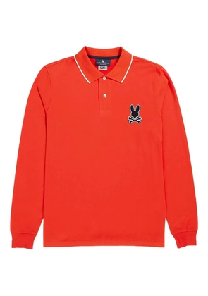 Psycho Bunny Patchin chenille bunny polo shirt - Orange