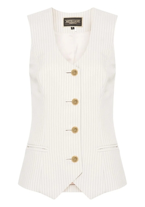MITILIANE COUTURE striped vest - Neutrals