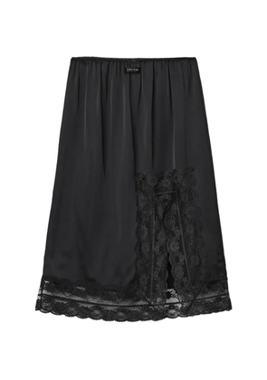 Marc Jacobs lace-detail slip midi skirt - Black