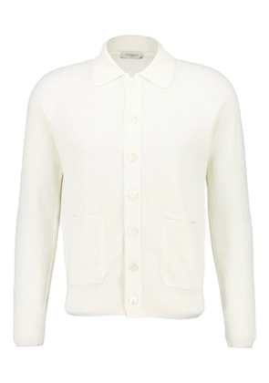 Piacenza Cashmere knitted button-front cardigan - White