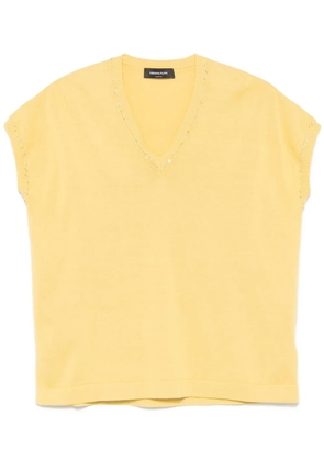 Fabiana Filippi sequin-embellished vest - Yellow