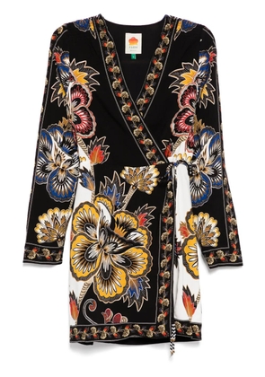 FARM Rio wrap mini dress - Black