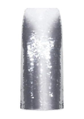 Sportmax sequinned pencil skirt - Silver
