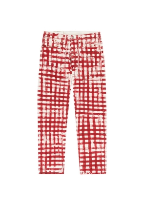 Denim Tears 501 picnic plaid trousers - Red
