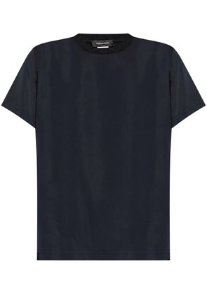 Fabiana Filippi decorative neck t-shirt - Blue
