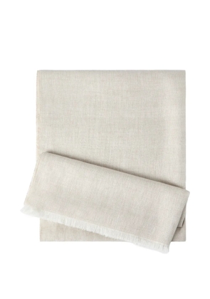 Brunello Cucinelli sparkling linen scarf - Neutrals