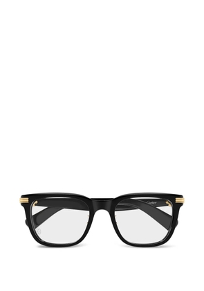 Cartier Eyewear gold-tone square-frame glasses - Black