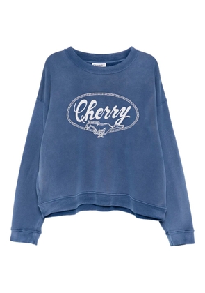 Cherry LA logo-embroidered sweatshirt - Blue