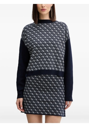 GUESS USA patterned long-sleeve sweater - Blue