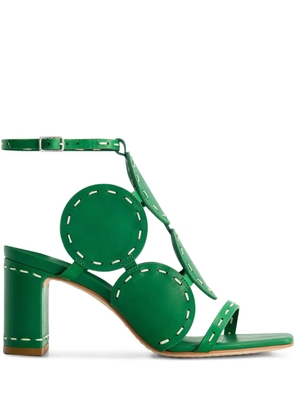 Bernardo Bernardo 1946 76m block-heel sandals - Green