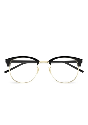 Saint Laurent Eyewear logo engraved glasses - Black