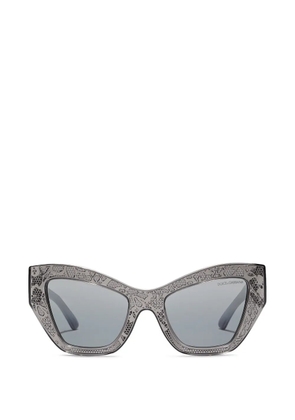Dolce & Gabbana Eyewear DG lace-pattern geometric sunglasses - Grey
