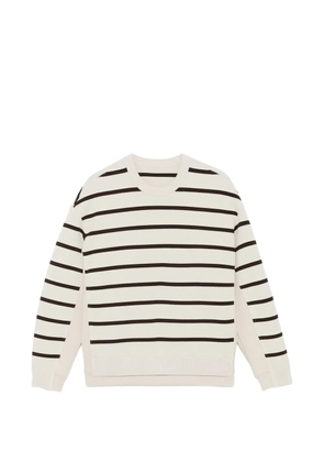 CROQUIS striped crewneck jumper - Neutrals