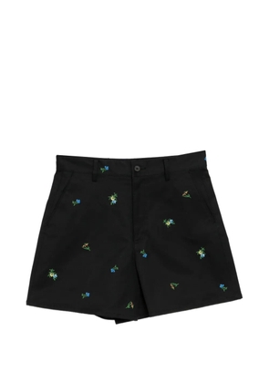 JNBY embroidered rolled-hem shorts - Black