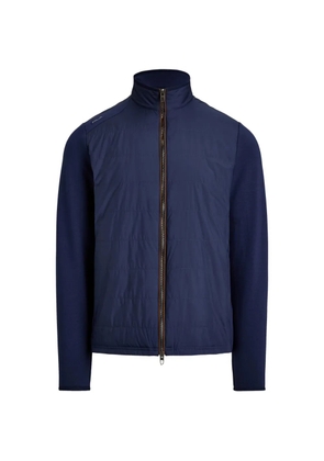 RLX Ralph Lauren woven-panel zip-up jacket - Blue