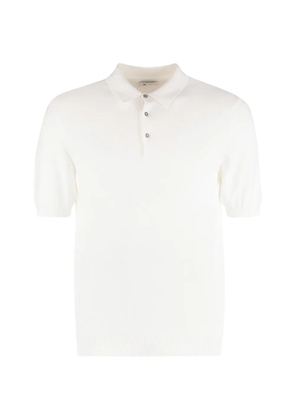 THE (Alphabet) cotton polo shirt - White