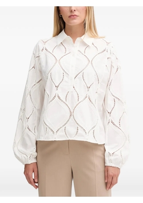 Mos Mosh MMNolin Caminno lace-detail shirt - White